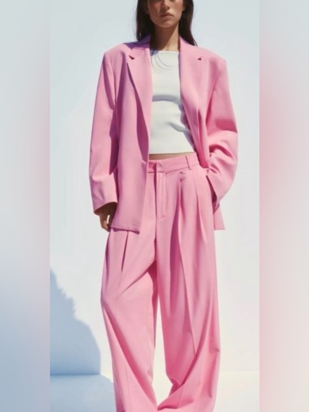 NWT ZARA Pink Suit Set – Size S